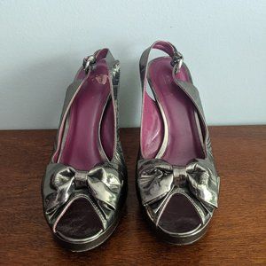 Coach Metallic Sling Back Heel